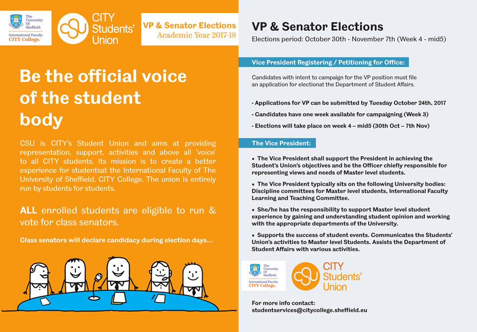 CSU Elections - Academic year 2017-18
