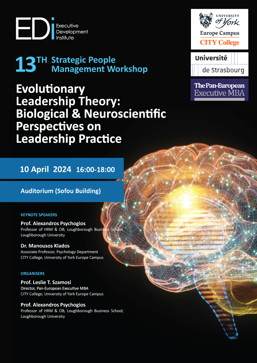 The 13th Strategic People Management Workshop at CITY College, University of York Europe Campus