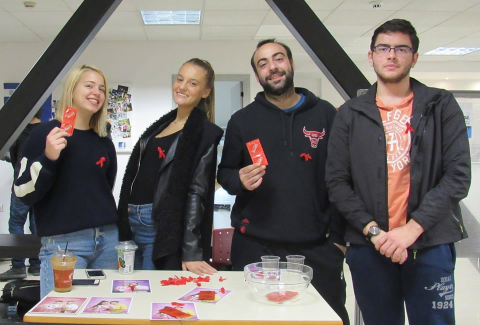 The International Faculty CITY College Students' Union successfully organised an activity aiming at raising awareness on AIDS and HIV on the World’s AIDS Day