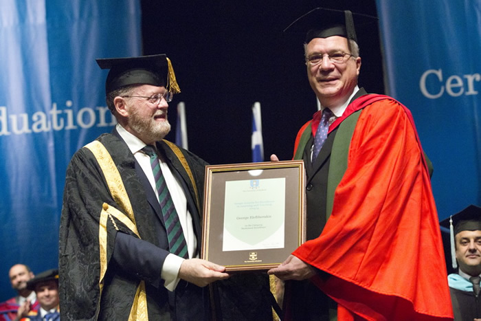 Dr George Eleftherakis and Mr Thanos Hatziapostolou were honoured to receive a 'Senate 'Award of Sustained Excellence in Learning and Teaching'
