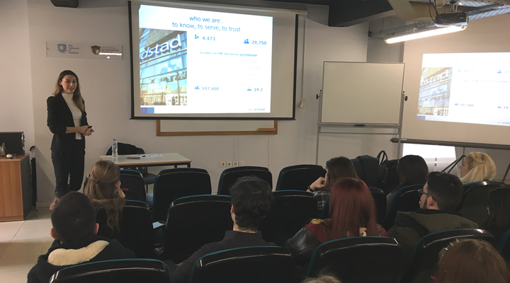 A professional workshop on job hunting skills was organised by Randstad for the postgraduate students of CITY College English Studies Department