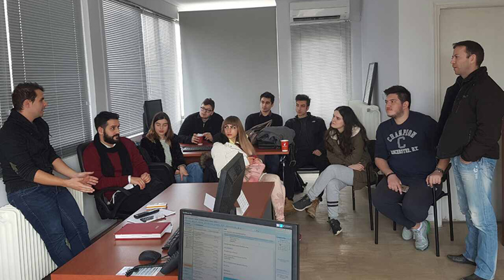 Study visit by CITY College business students at IP.GR and IP Digital