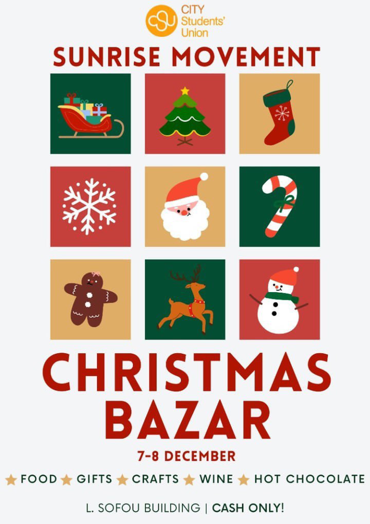 Christmas Bazaar 2022 by the Sunrise Movement