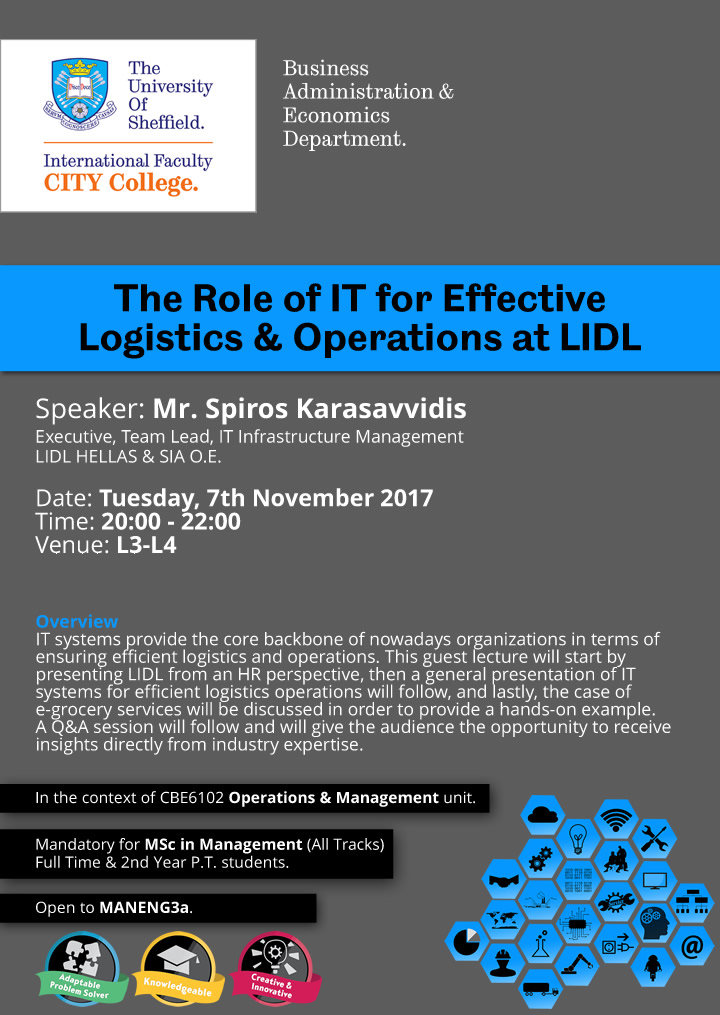 Guest Lecture - The Role of IT for Effective Logistics & Operations at LIDL