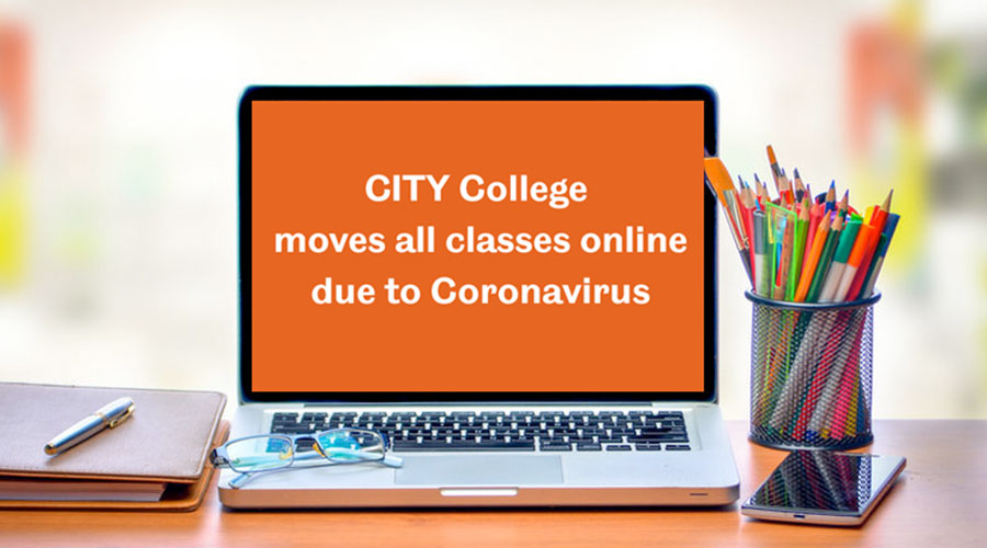 CITY College - All classes move online