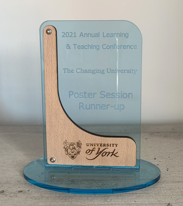 University of York Annual Learning and Teaching Conference award