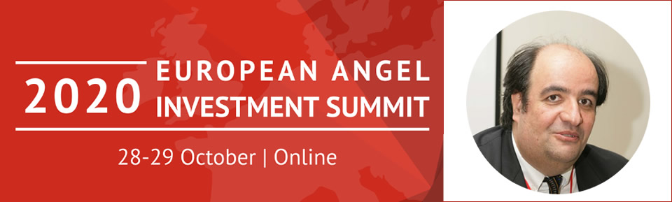 Dr Paraskakis at the 2020 European Angel Investment Summit