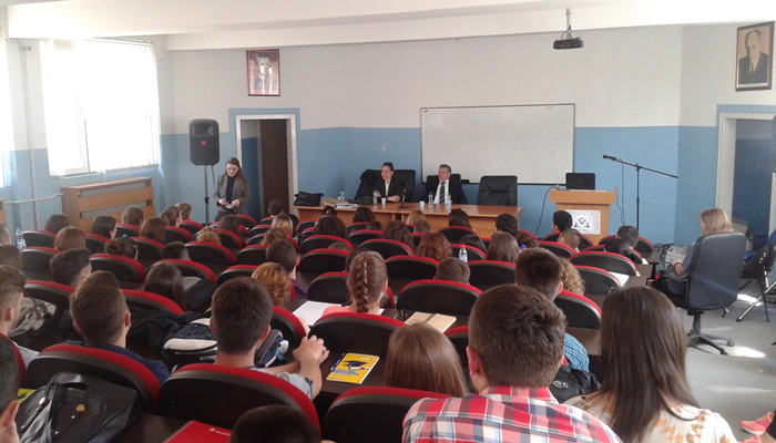 Dr Paschalia Patsala, Head of English Studies Department of the University of Sheffield International Faculty, delivered an Invited Speech to students and Academic Staff at the English Studies Faculty, University of Prishtina