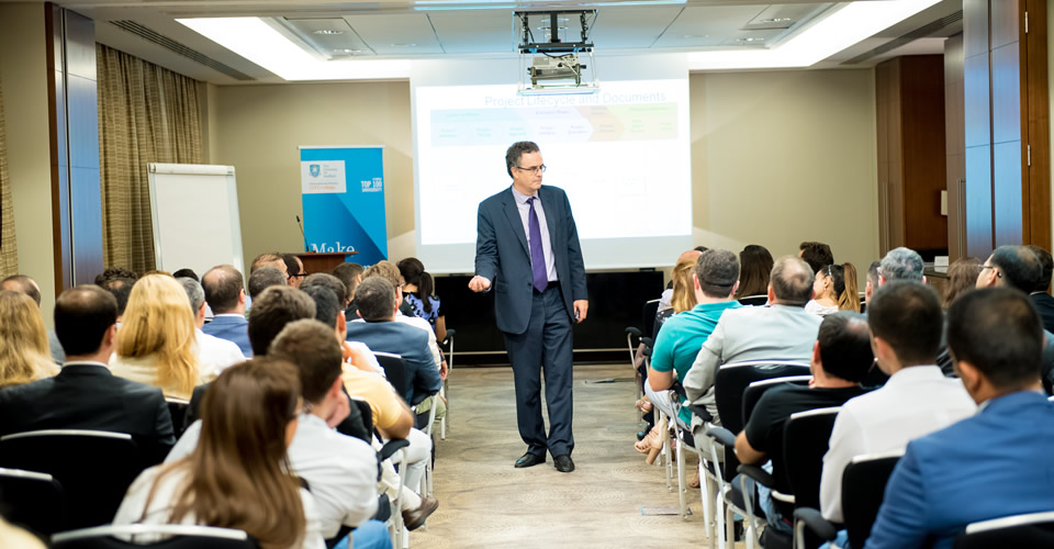 Dr Szamosi, Director of the Executive MBA, delivers Open Seminar in Baku