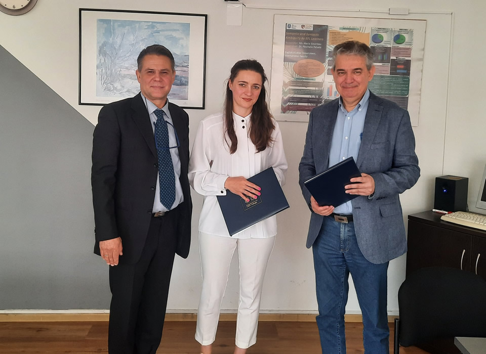 Mr Nikos Zaharis, CITY College, University-Industry Collaboration Manager and Director, SEERC, and Mrs. Jelena Jovanovic Athanasiou, the Head of the Republic of Srpska Representation in Greece