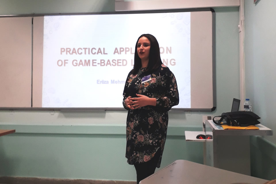 Erëza Mehmeti's session "Practical Application of Game-Based Learning: Play. Learn. Grow."