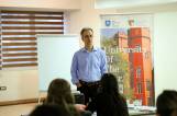 Mr Kehaghias delivered a lecture-seminar titled 'Strategic Negotiations for Managers' in Skopje