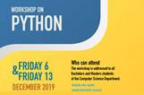 Workshop on Python by our Computer Science Department