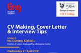 Seminar on CV Making, Cover Letter & Interview Tips