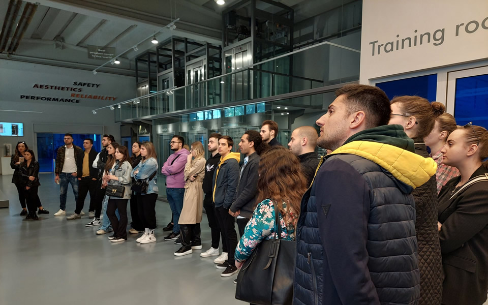 CITY College students visit KLEEMANN, major lift company in Kilkis