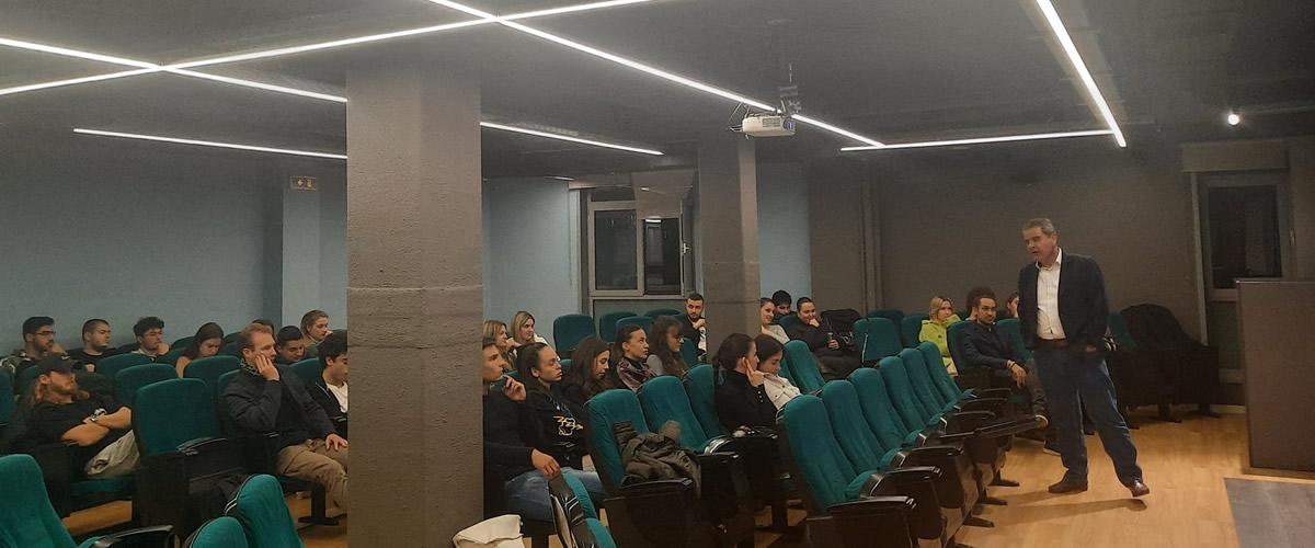 Dr Kyriakos Pozrikidis delivered an insightful speech entitled "Exhibitions as a marketing tool" for CITY College third year undergraduate students