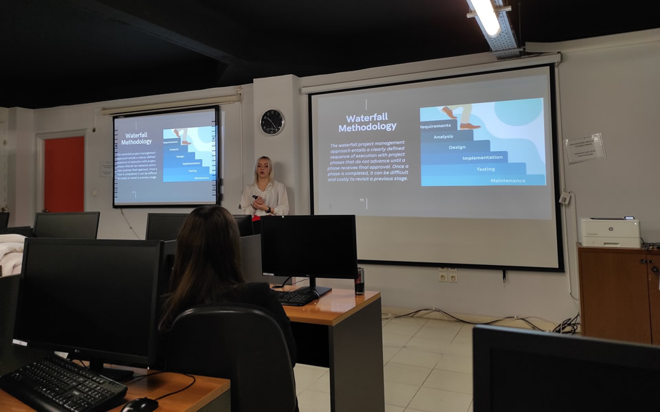 Guest lecture on Project Management by our alumna, Agapi Kyrtsidou, Senior Associate Project Analyst at Pfizer