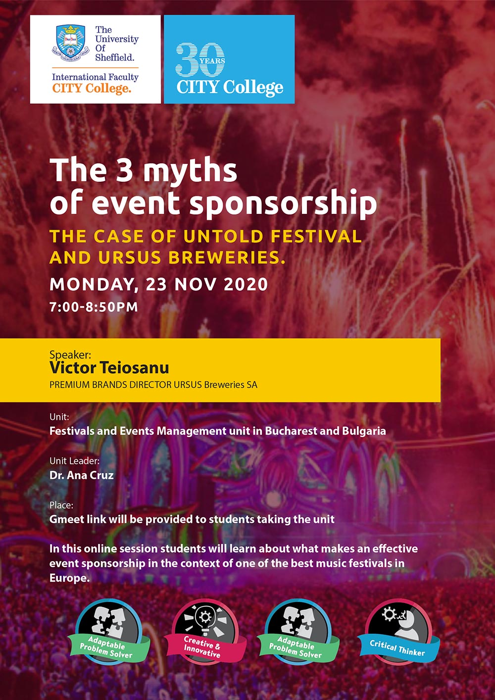 The 3 myths of event sponsorship. The case of UNTOLD festival and Ursus Breweries